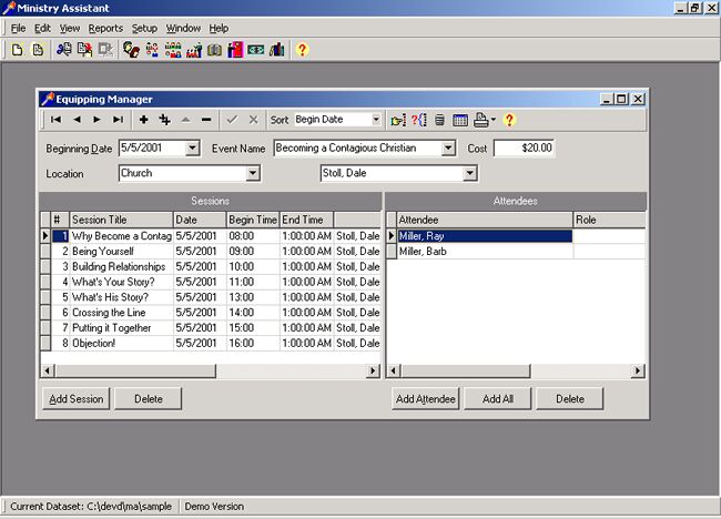 Ministry Assistant Screen Shot