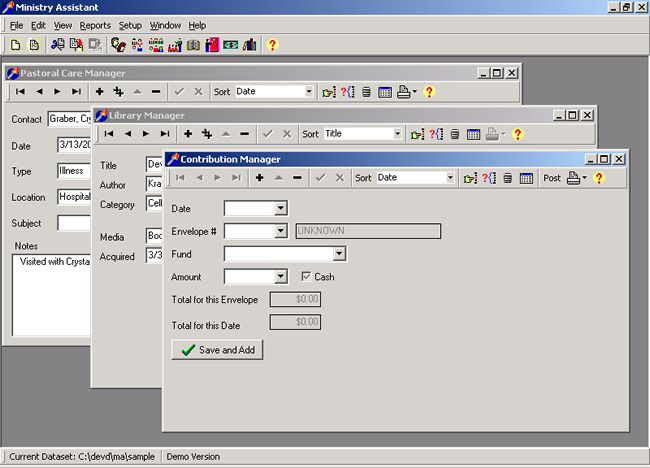 Ministry Assistant Screen Shot